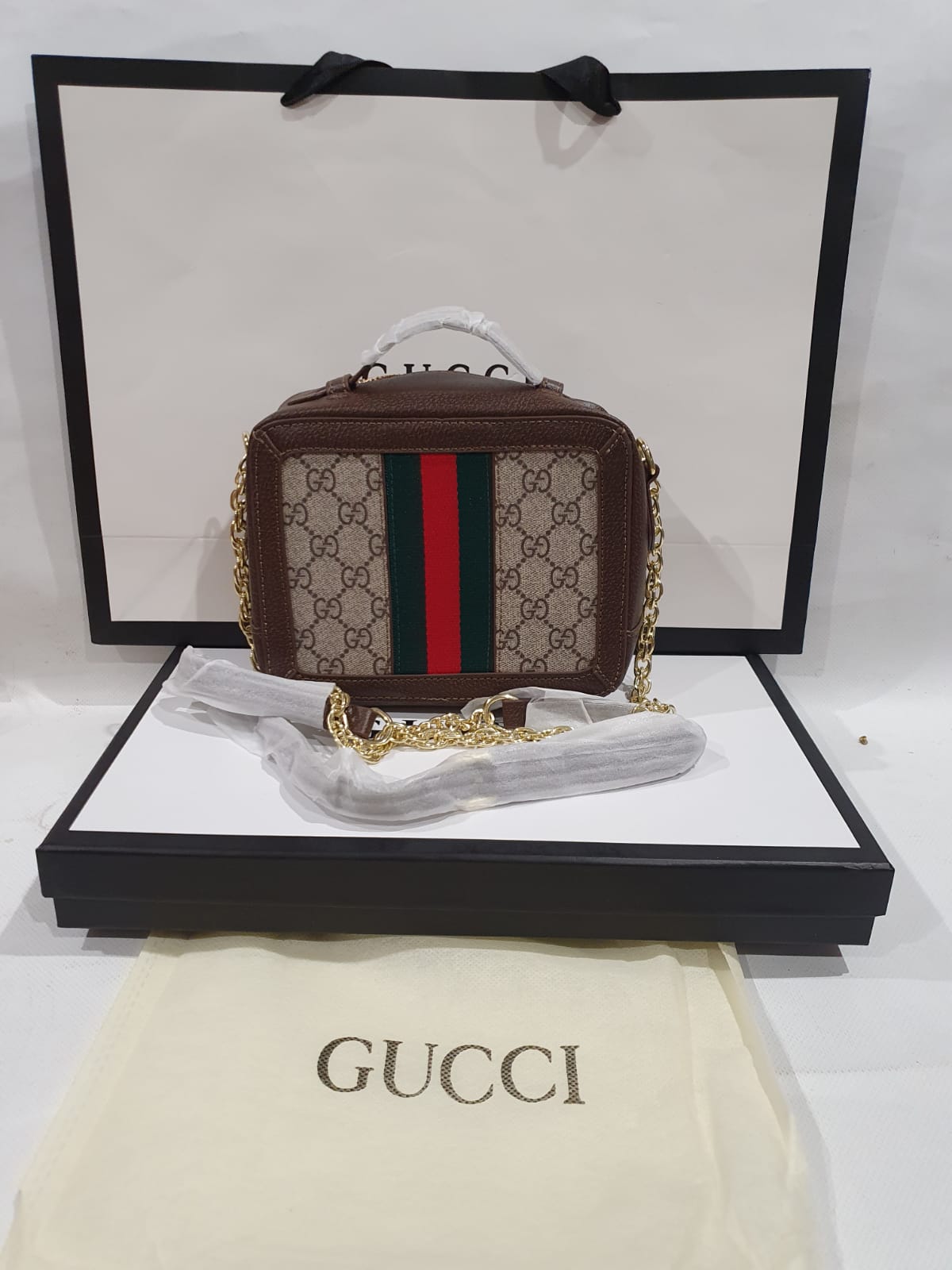 Gucci Supreme Ophidia  Box mini shoulder Handbag