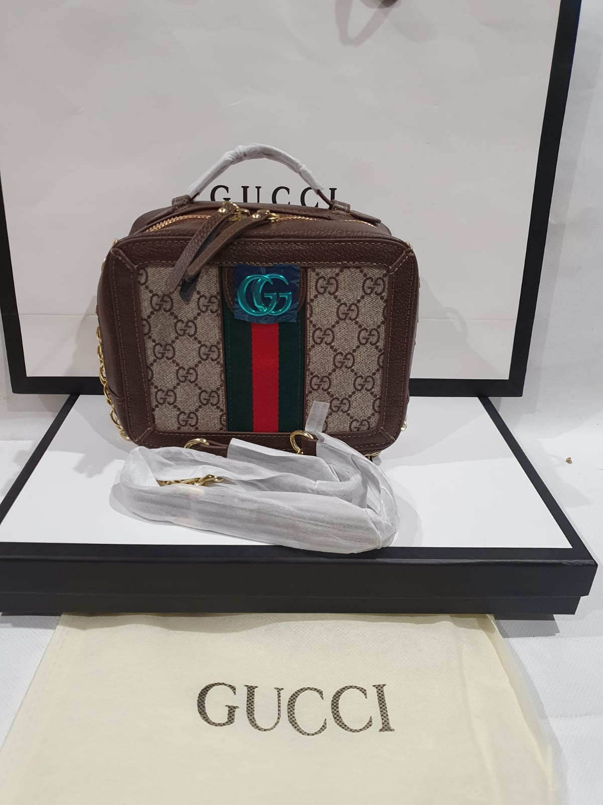 Gucci Supreme Ophidia  Box mini shoulder Handbag