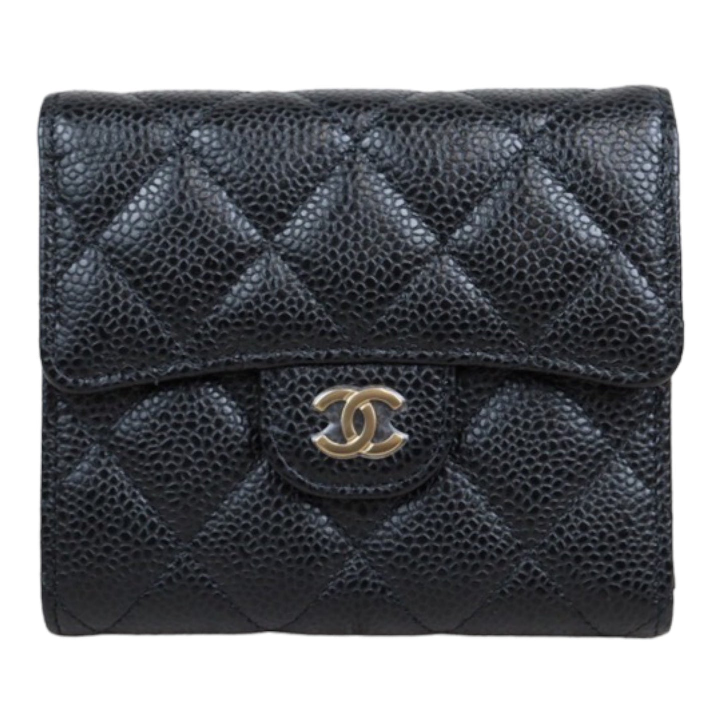 Rank S｜Chanel Caviar Skin Black Wallet｜23112704