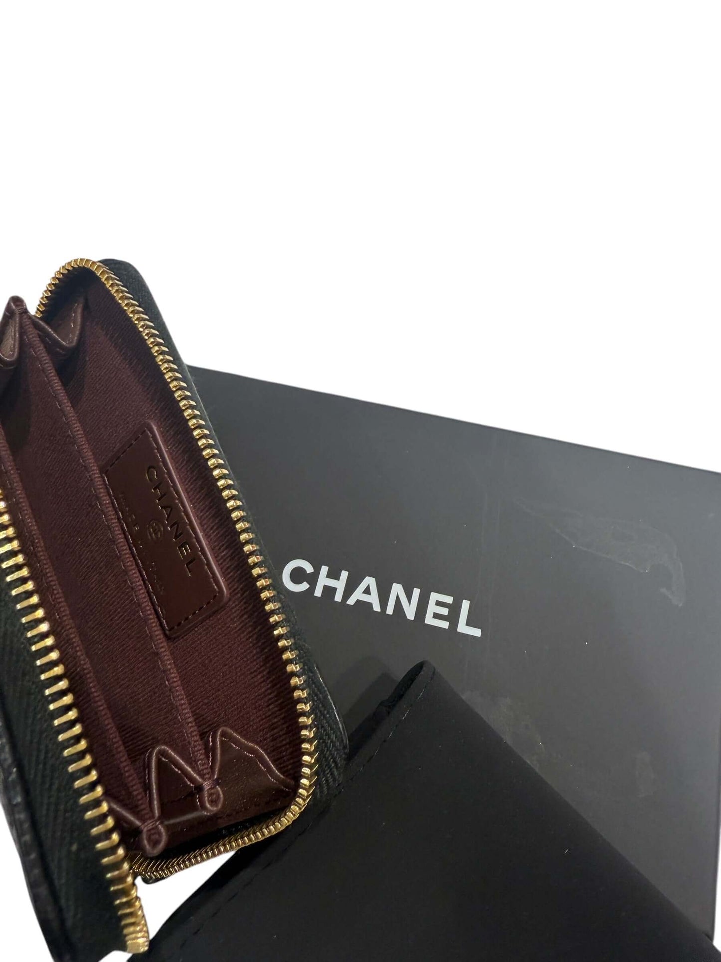 Chanel - Porte monnaie cuir caviar