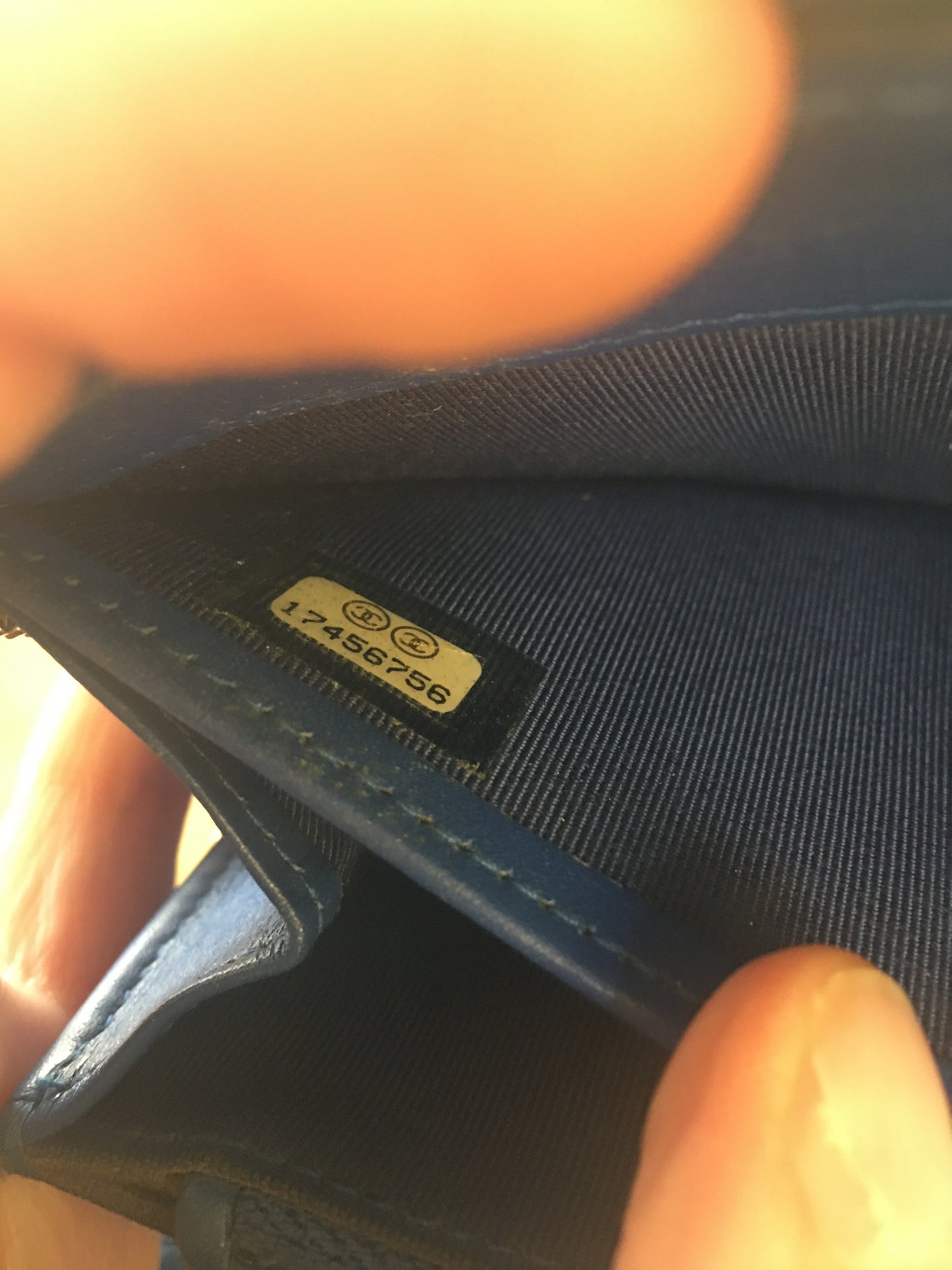 CHANEL Wallet in Blue Patent