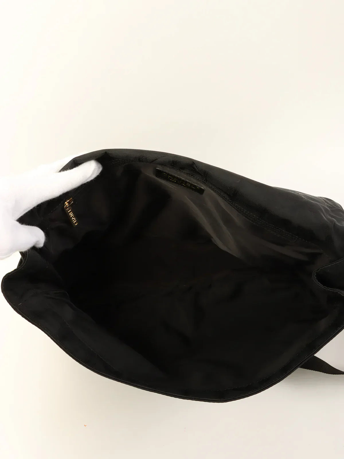 CHANEL Around 2005 Made New Travel Nylon Shoulder Bag Black