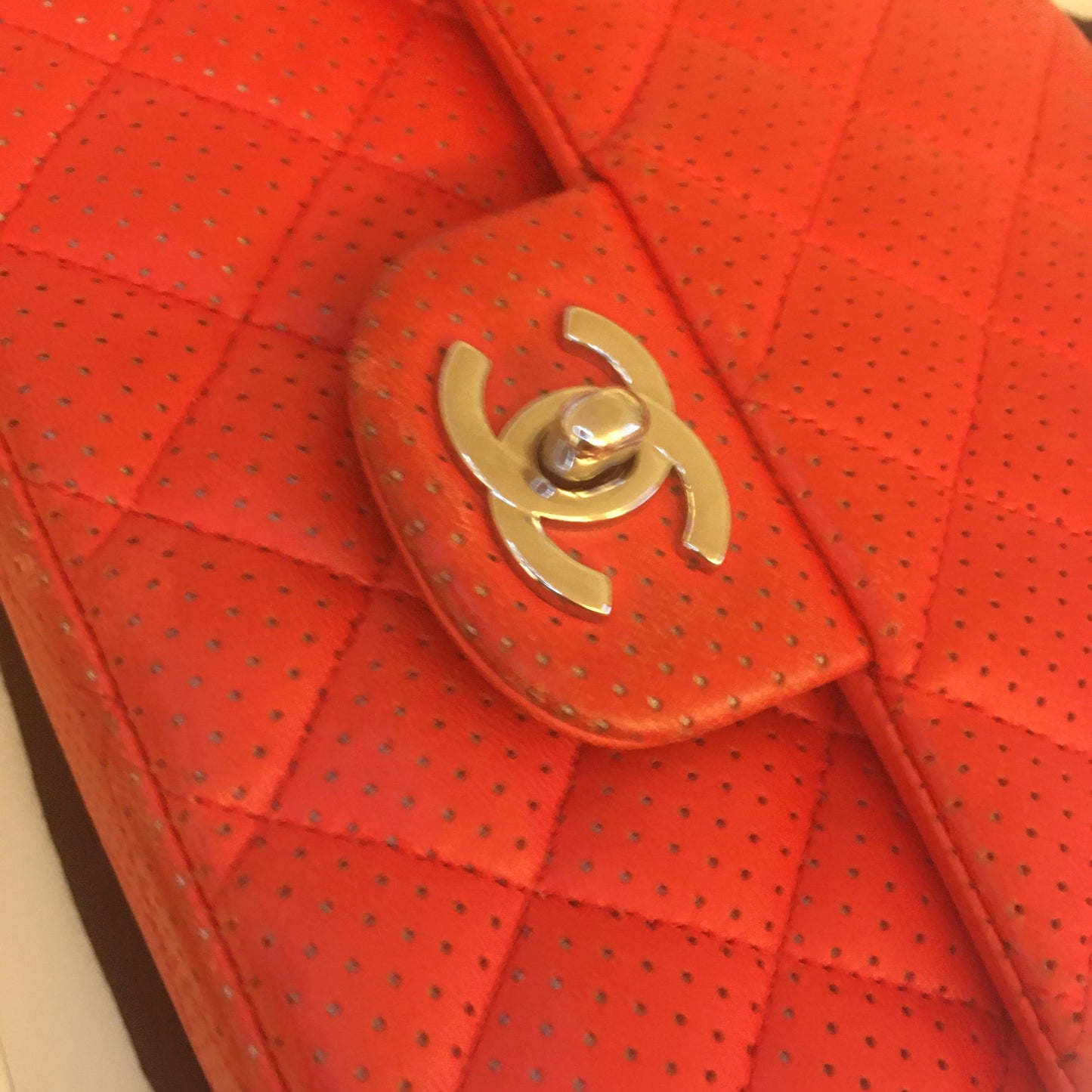 CHANEL Timeless/Classique Shoulder Bag in Red Leather