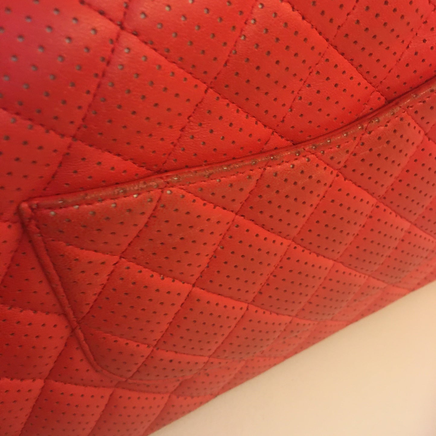 CHANEL Timeless/Classique Shoulder Bag in Red Leather