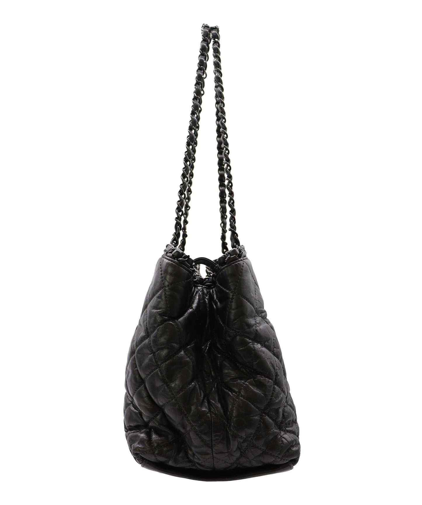 Chanel Chain Around Tote Bag Black Calfskin Black Hardware #14  SKC2012