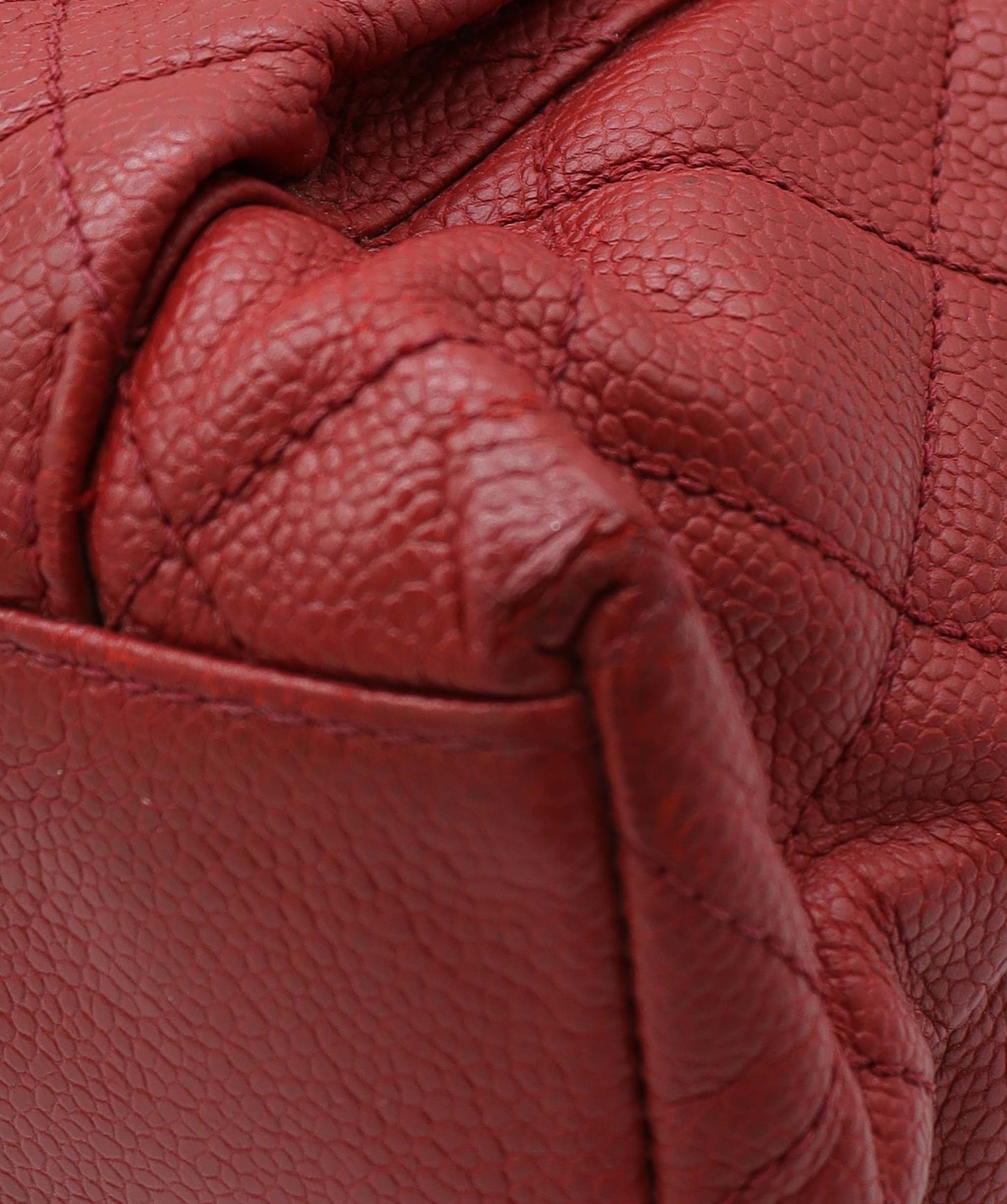 Chanel Vintage Envelope Turnlock Zip Tote Red Caviar GHW #4 SKC1995