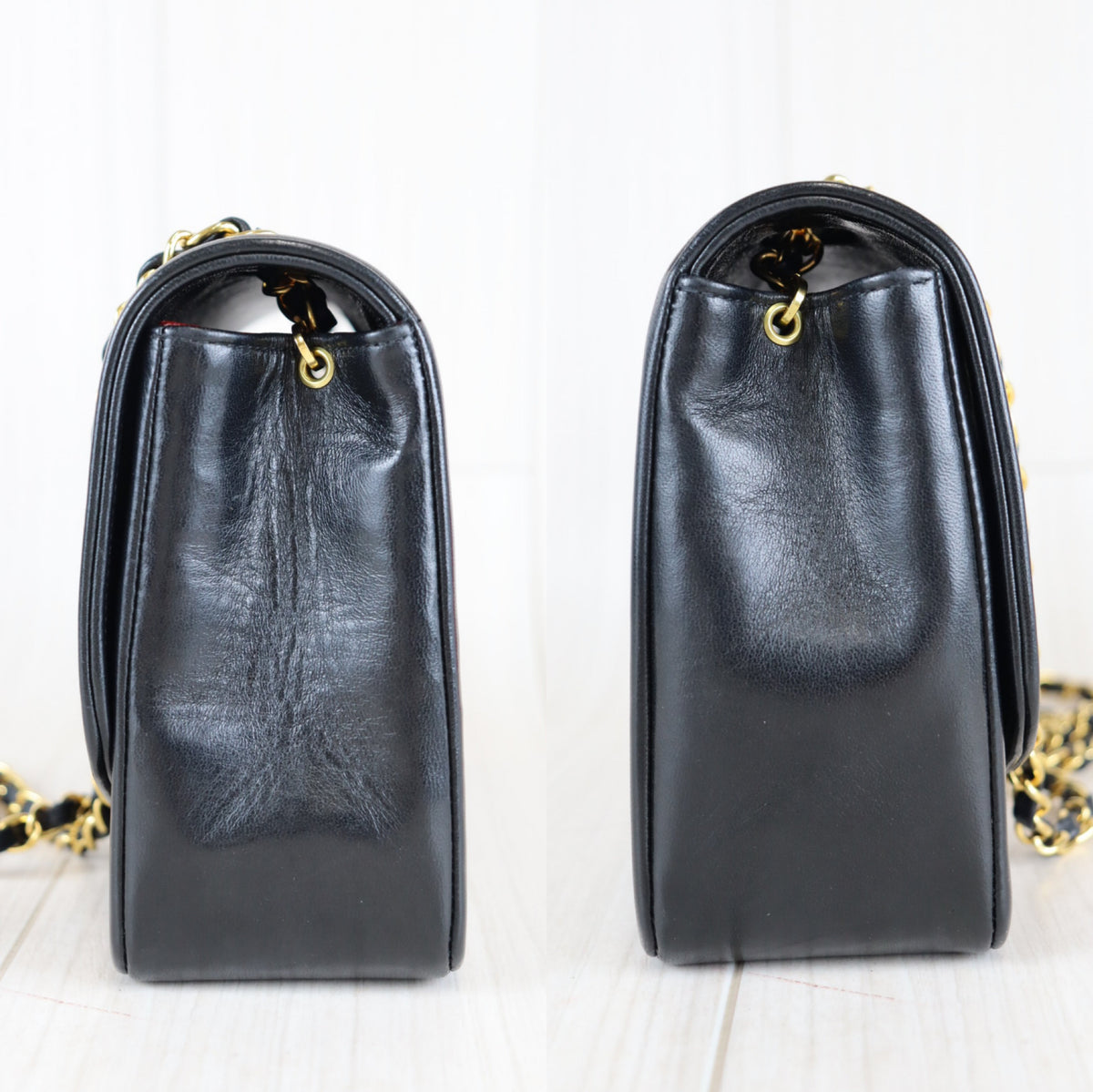 Rank A ｜ CHANEL Matrasse Diana 25 Lamb Skin Double Flap Double Chain Bag ｜091008