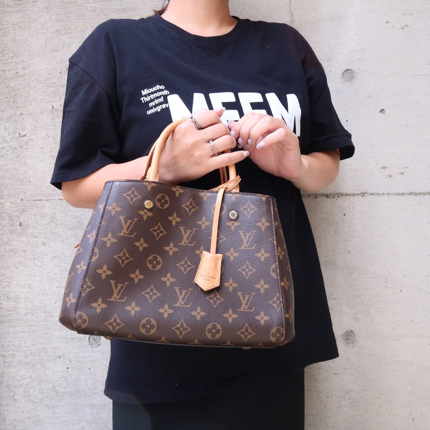 Louis Vuitton Monogram Montaigne BB 2Way Bag Hand Bag M41055