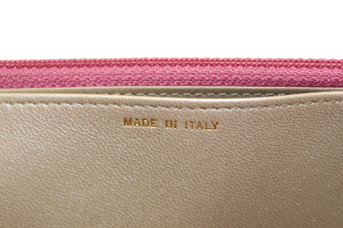 Chanel Pink Camellia Lambskin Leather Wallet On Chain/Clutch Bag