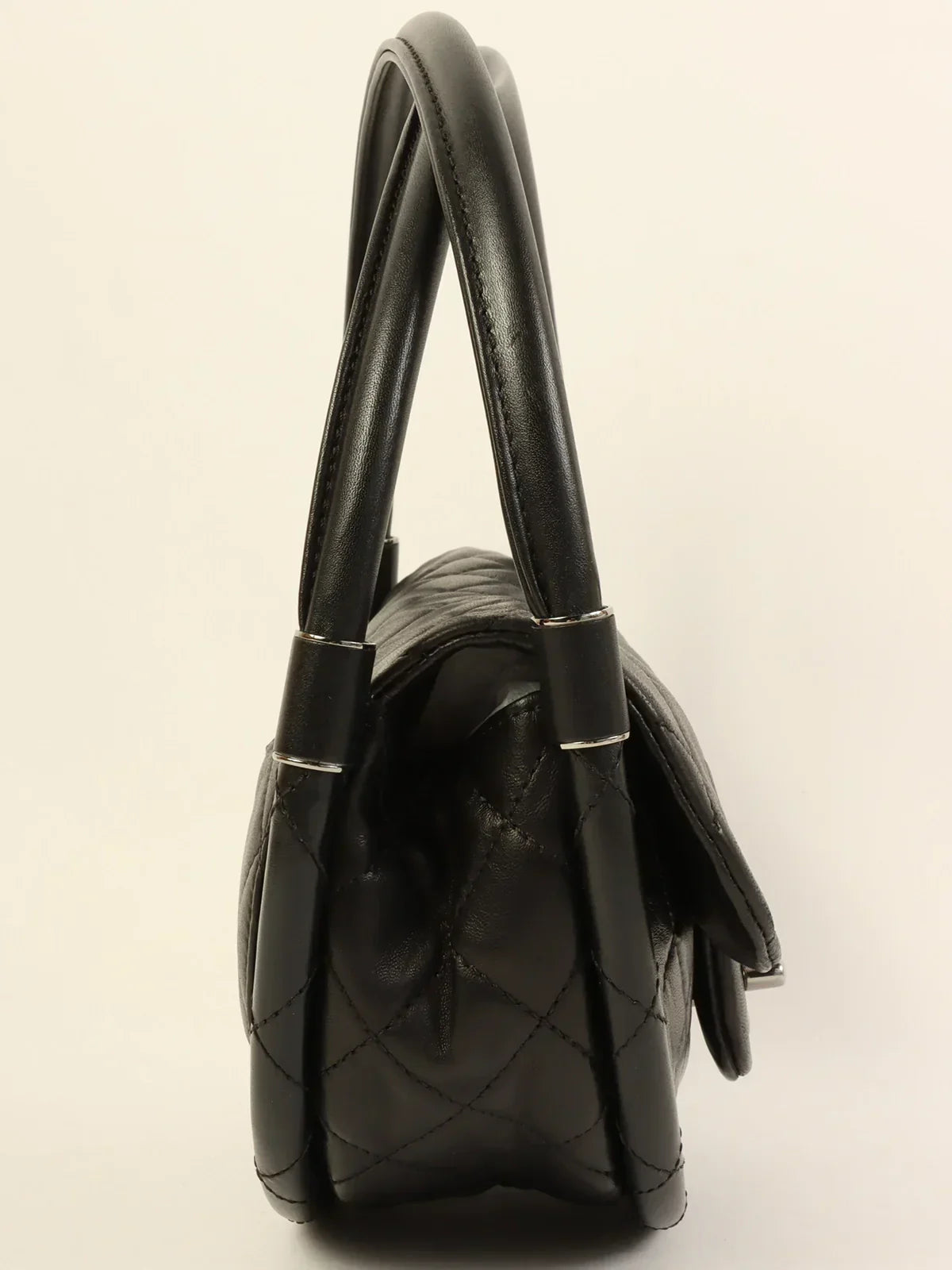 CHANEL Around 2014 Made Hula Hoop Bag Mini Black