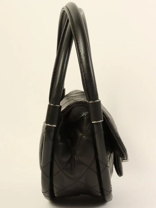 CHANEL Around 2014 Made Hula Hoop Bag Mini Black