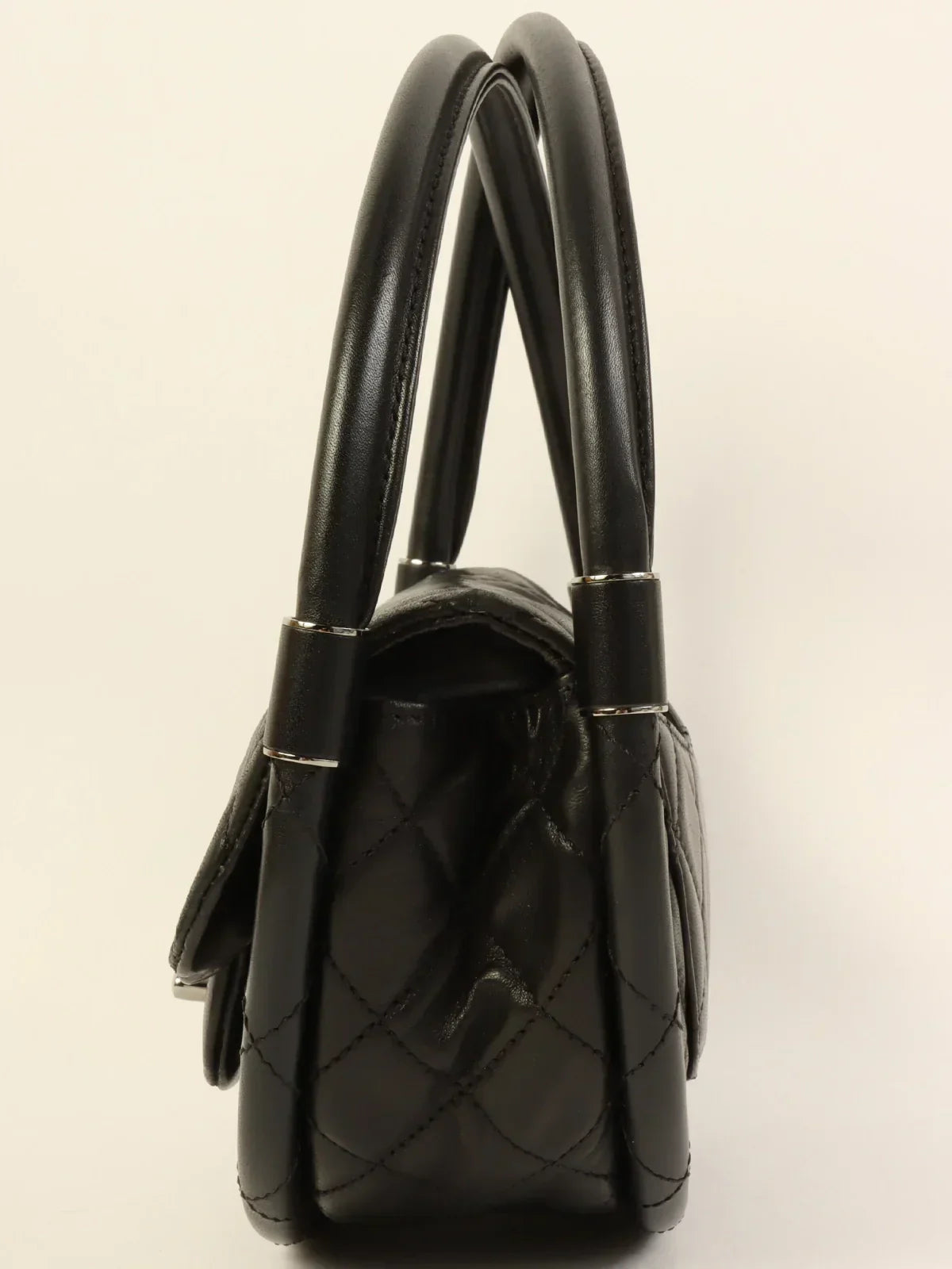 CHANEL Around 2014 Made Hula Hoop Bag Mini Black