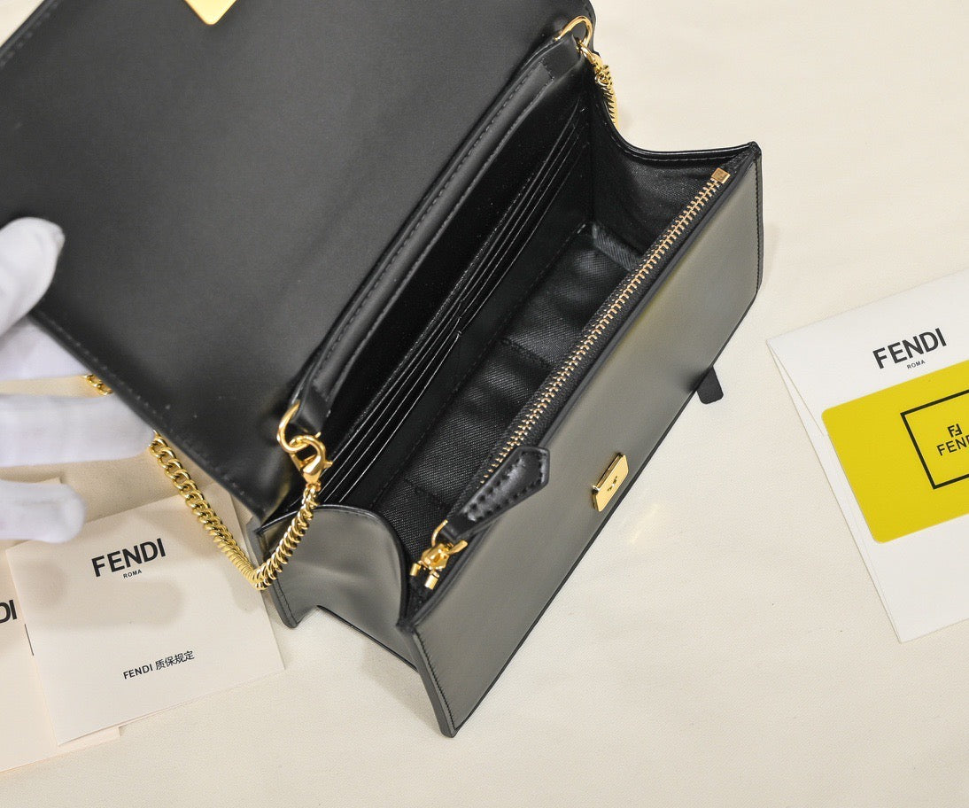 FF168 Clutch / Chain Bag / 7.9x2.3x5.1inch