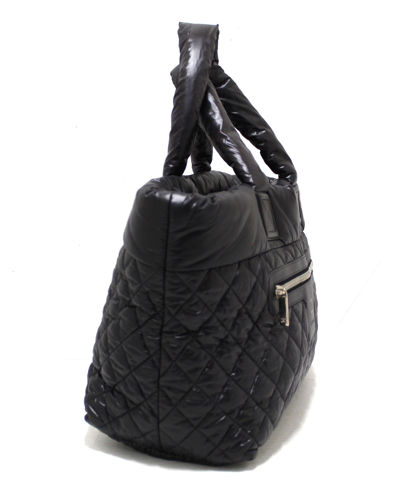 Chanel Coco Cocoon Black Quilted Nylon Reversible Tote