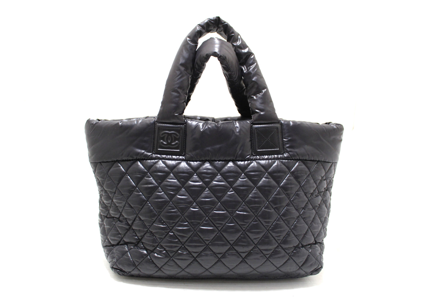 Chanel Coco Cocoon Black Quilted Nylon Reversible Tote