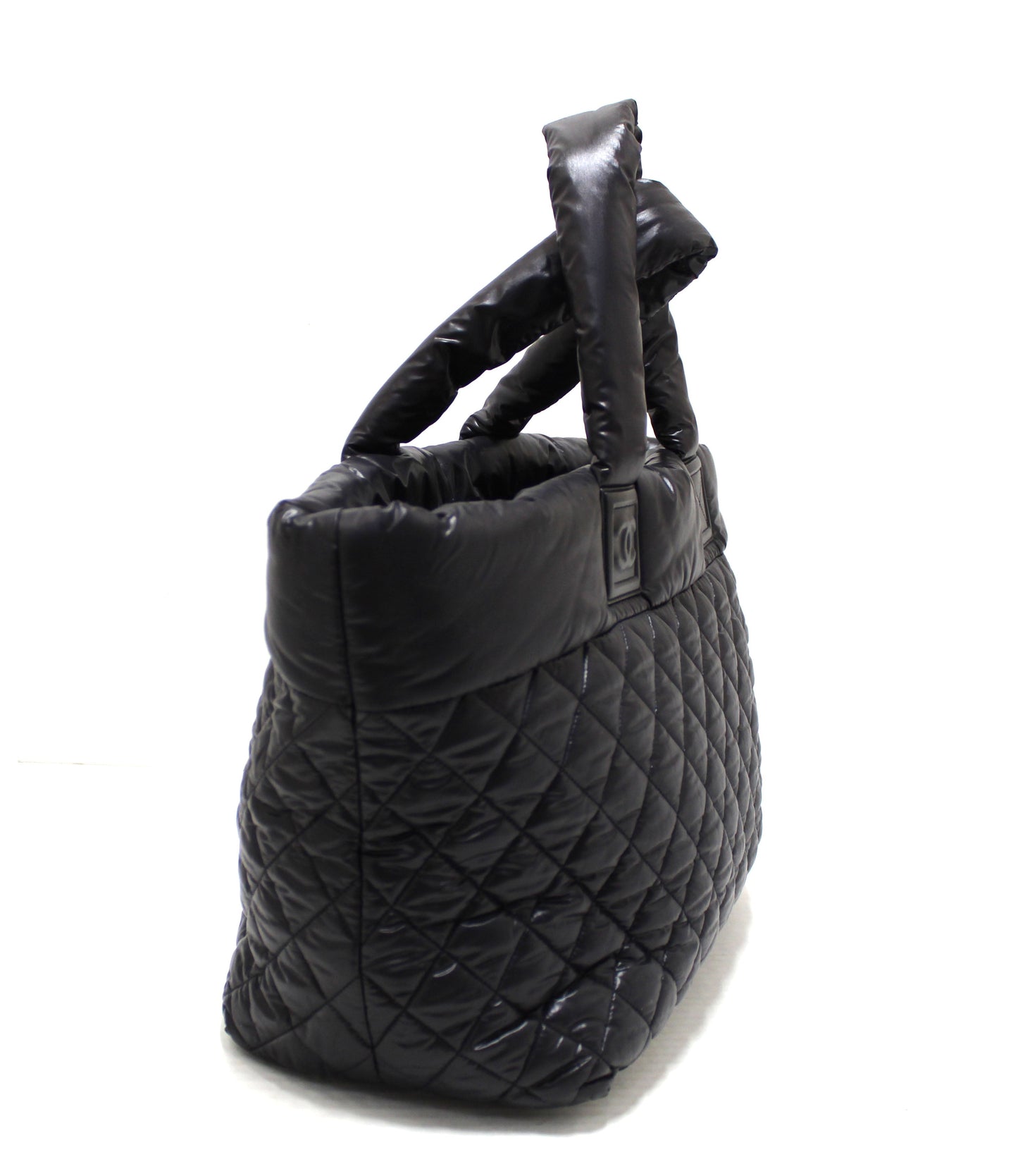 Chanel Coco Cocoon Black Quilted Nylon Reversible Tote