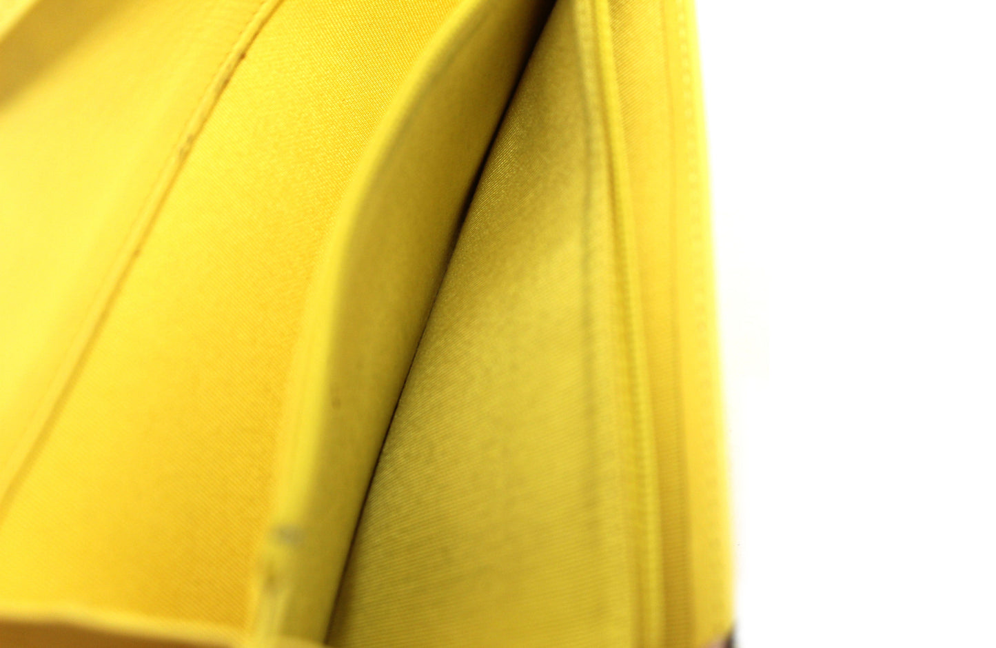 Chanel Yellow Quilted Lambskin Leather Wallet