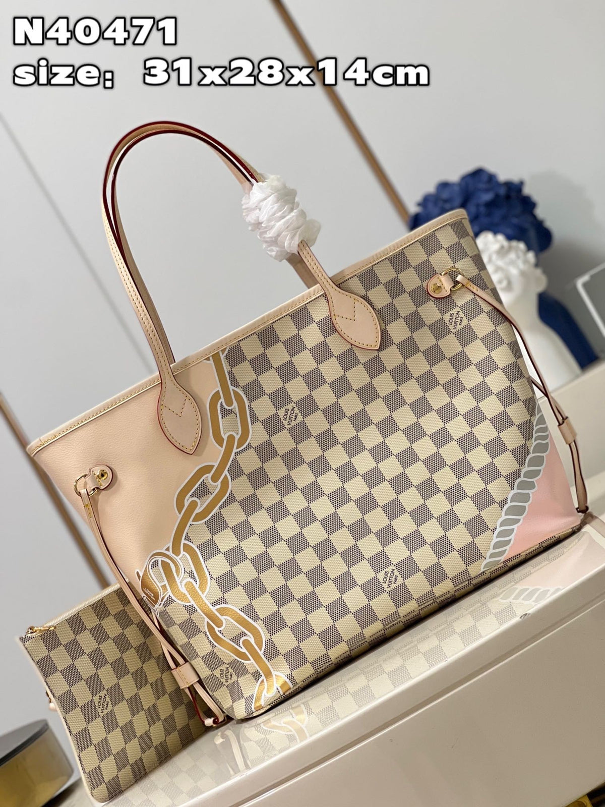 LB778 New Spring Collection - Nautical Neverfull MM / HIGHEST QUALITY VERSION