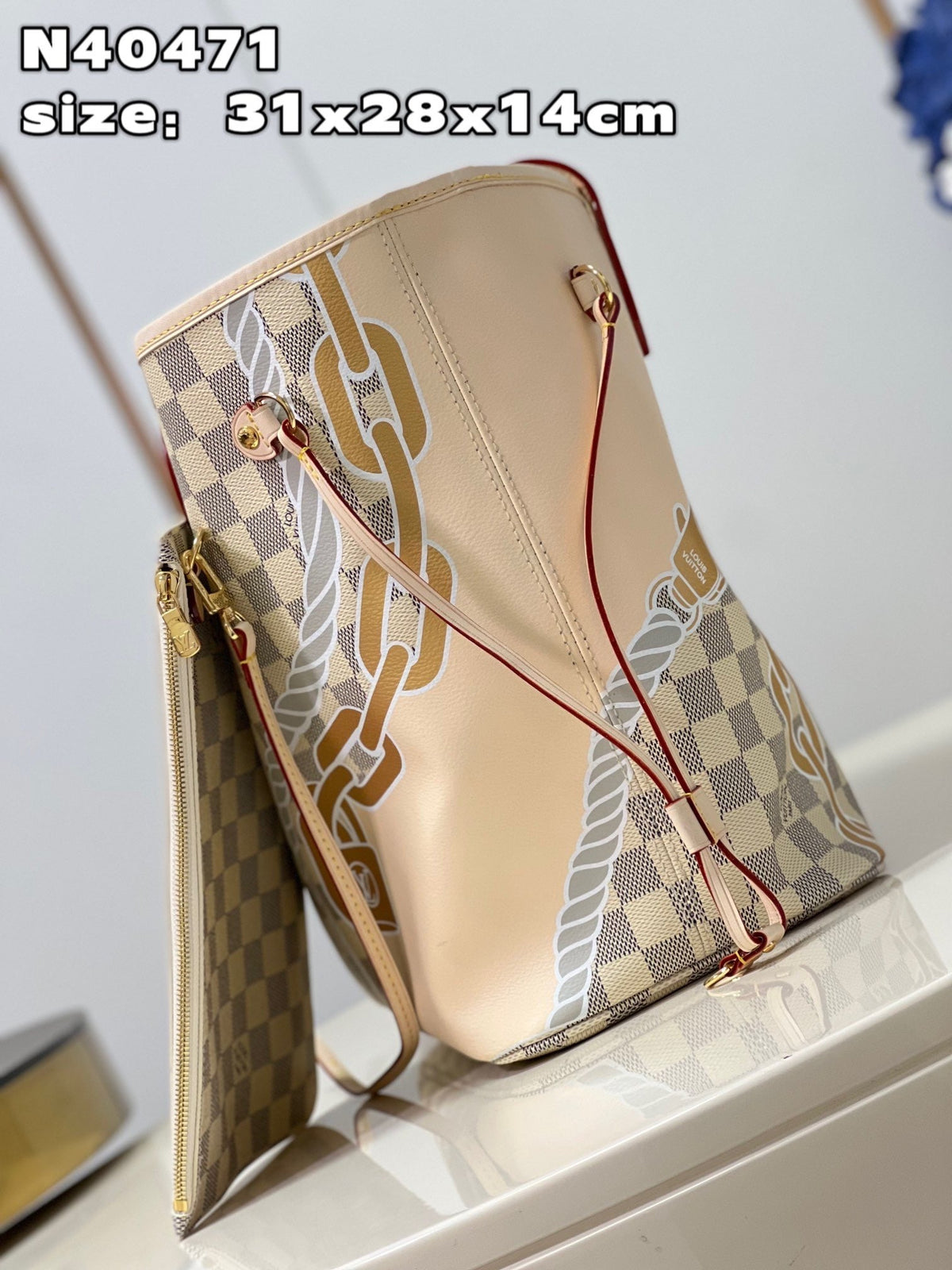 LB778 New Spring Collection - Nautical Neverfull MM / HIGHEST QUALITY VERSION