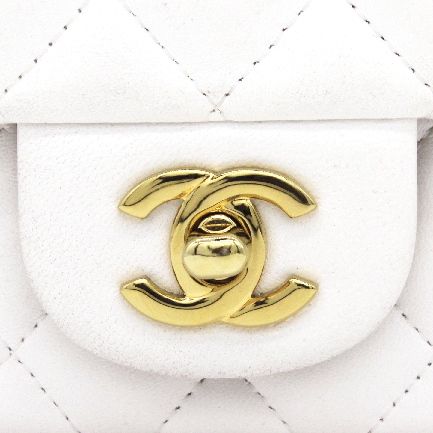 Chanel Classic Flap Mini Quilted Lambskin White