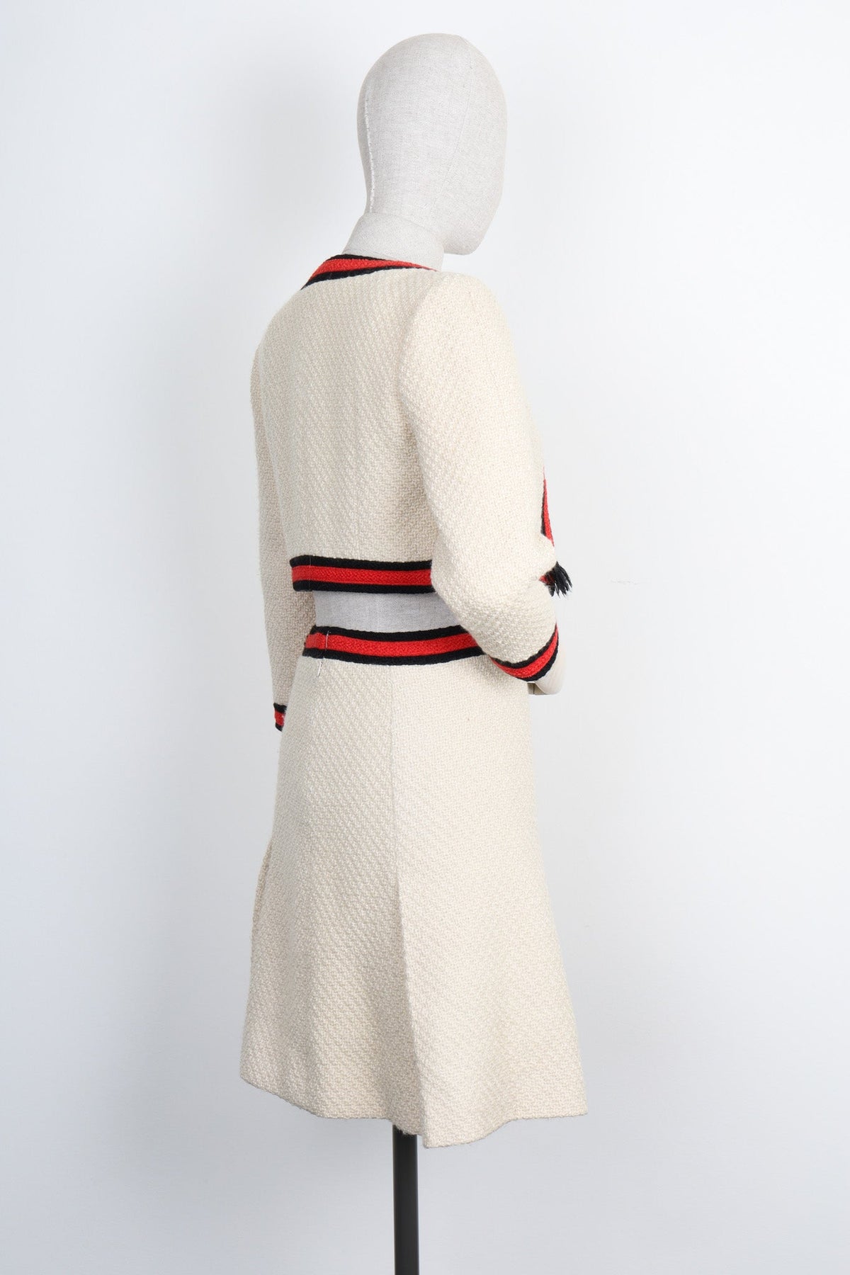 CHANEL Two-Piece Tweed Beige 01A