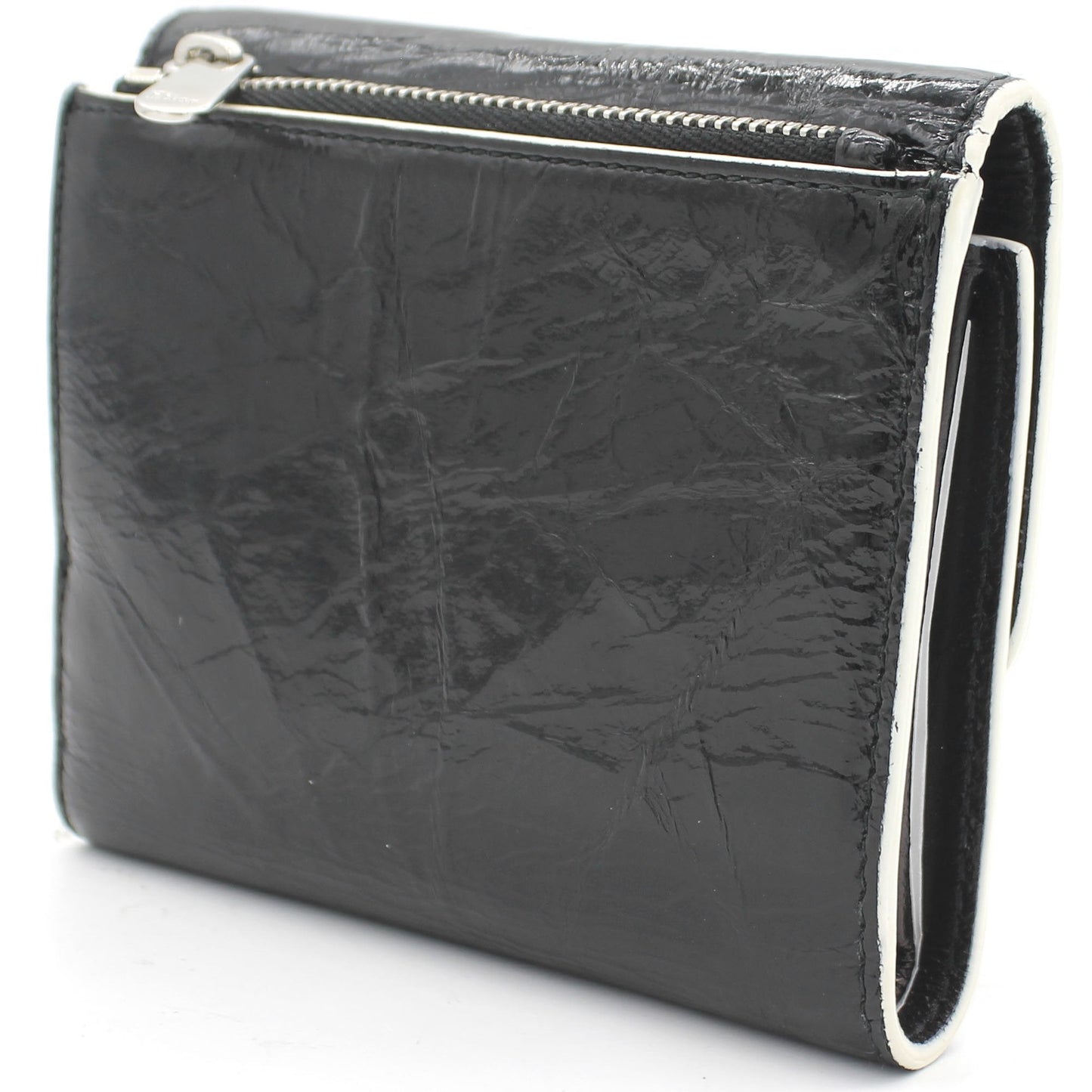 Dior Patent Leather Diorama Wallet Black