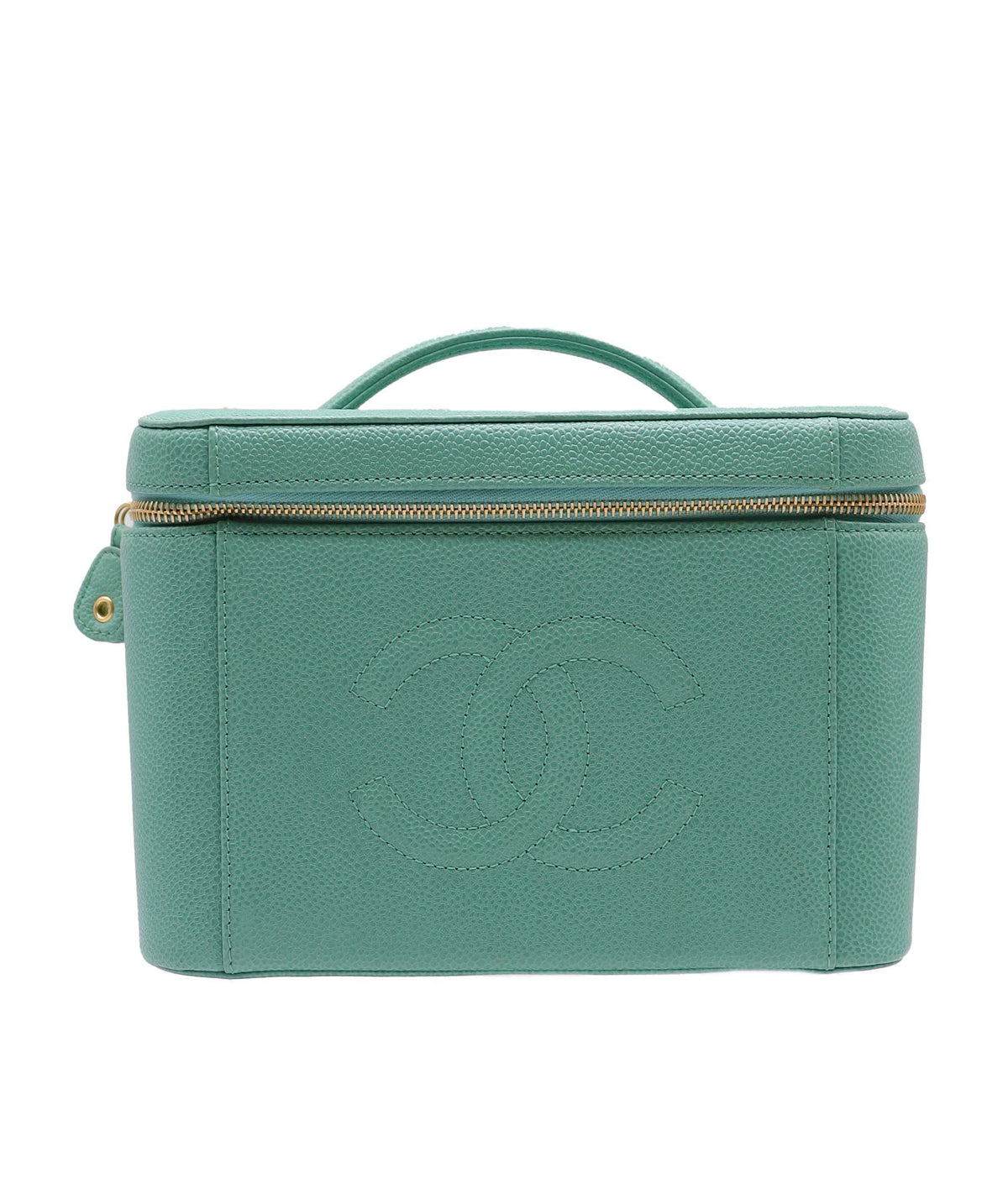 Chanel Vanity 2way Teal Caviar C24123283 ASC5920