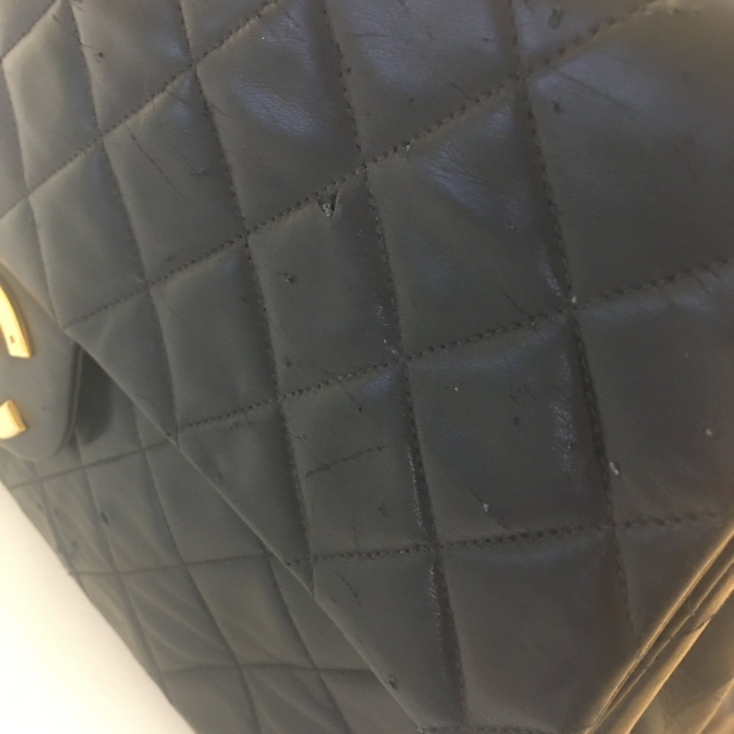 CHANEL Timeless/Classique Maxi Shoulder Bag in Black Leather
