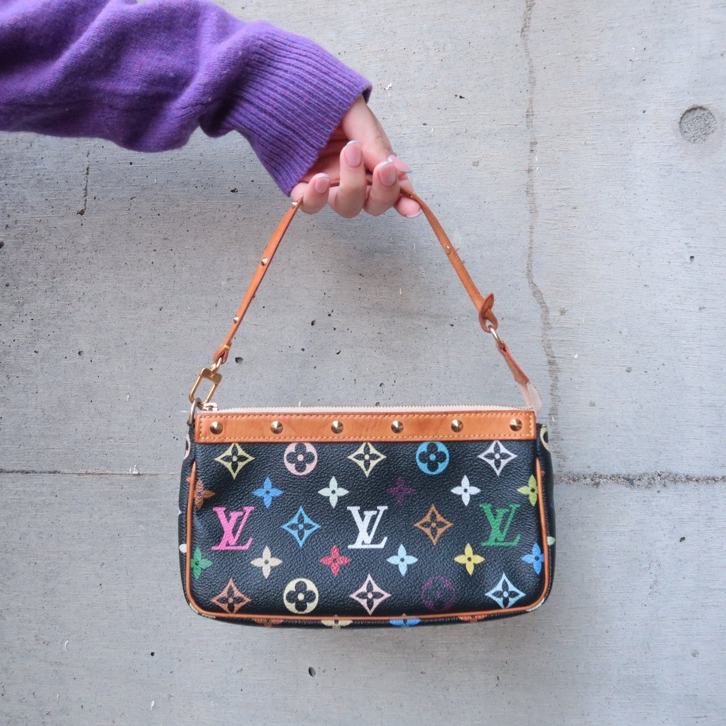Louis Vuitton Monogram Multi Color Pochette Accessoires M92648