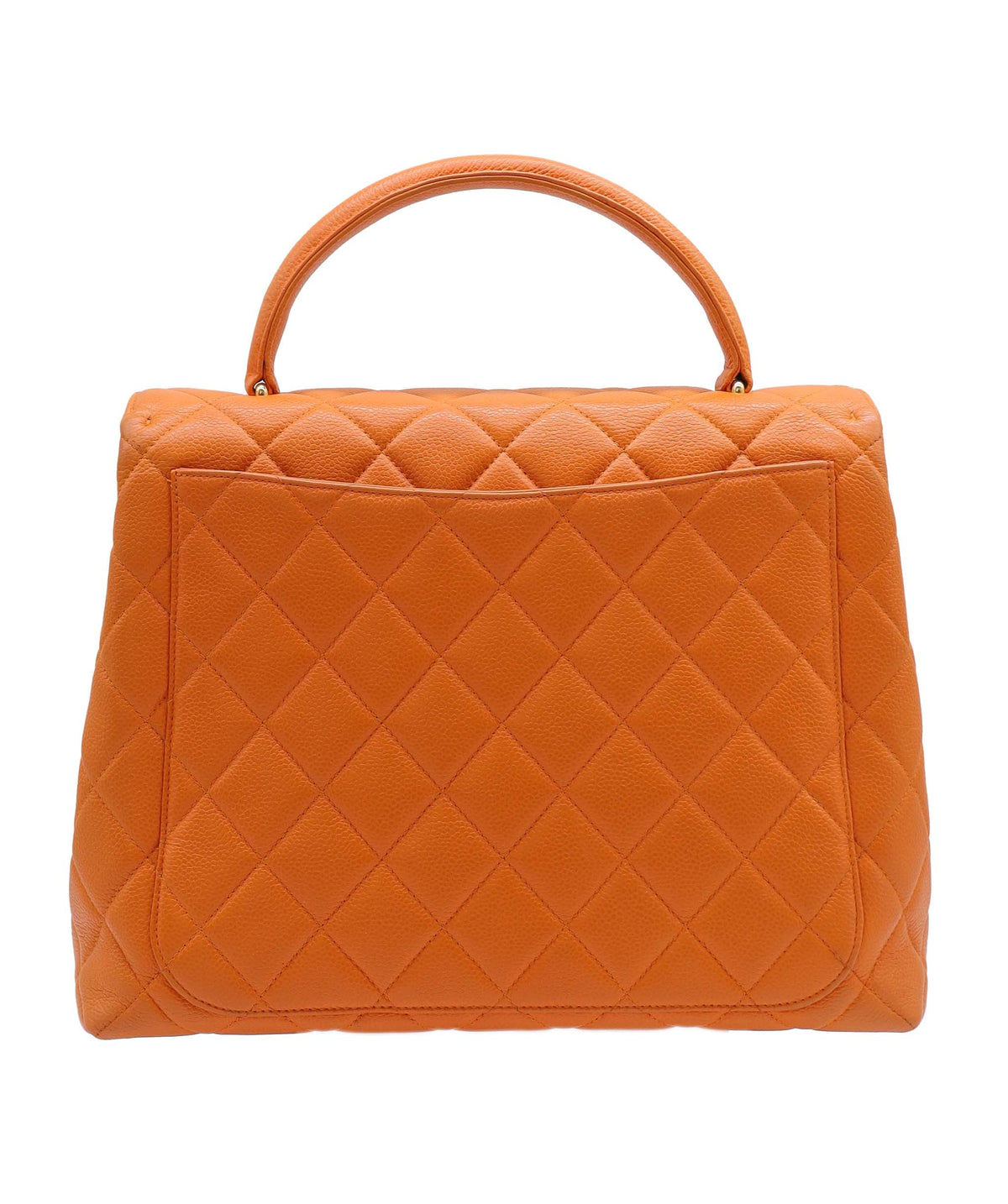 Chanel Top Handle Kel Orange Caviar C24070383 ASC5866