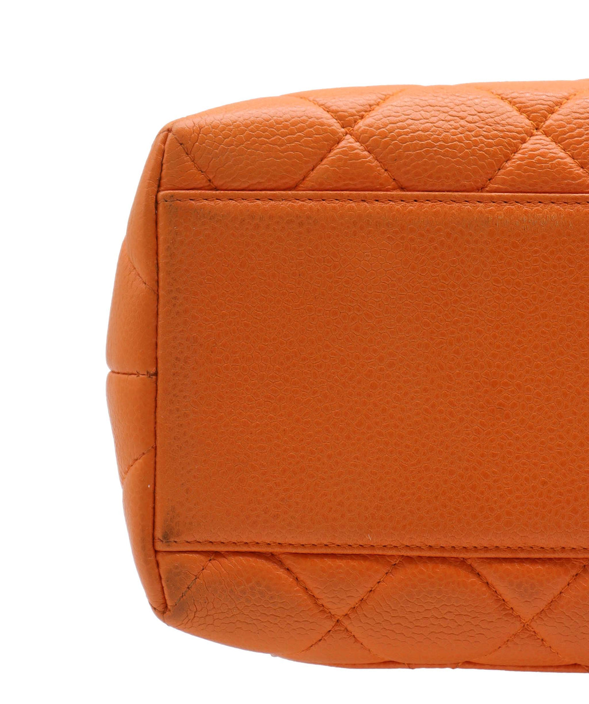Chanel Top Handle Kel Orange Caviar C24070383 ASC5866