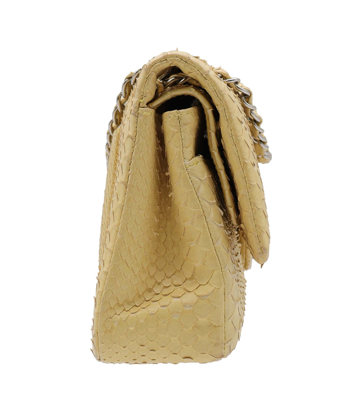 Chanel Medium Double Yellow Python C24020106 ASC5865