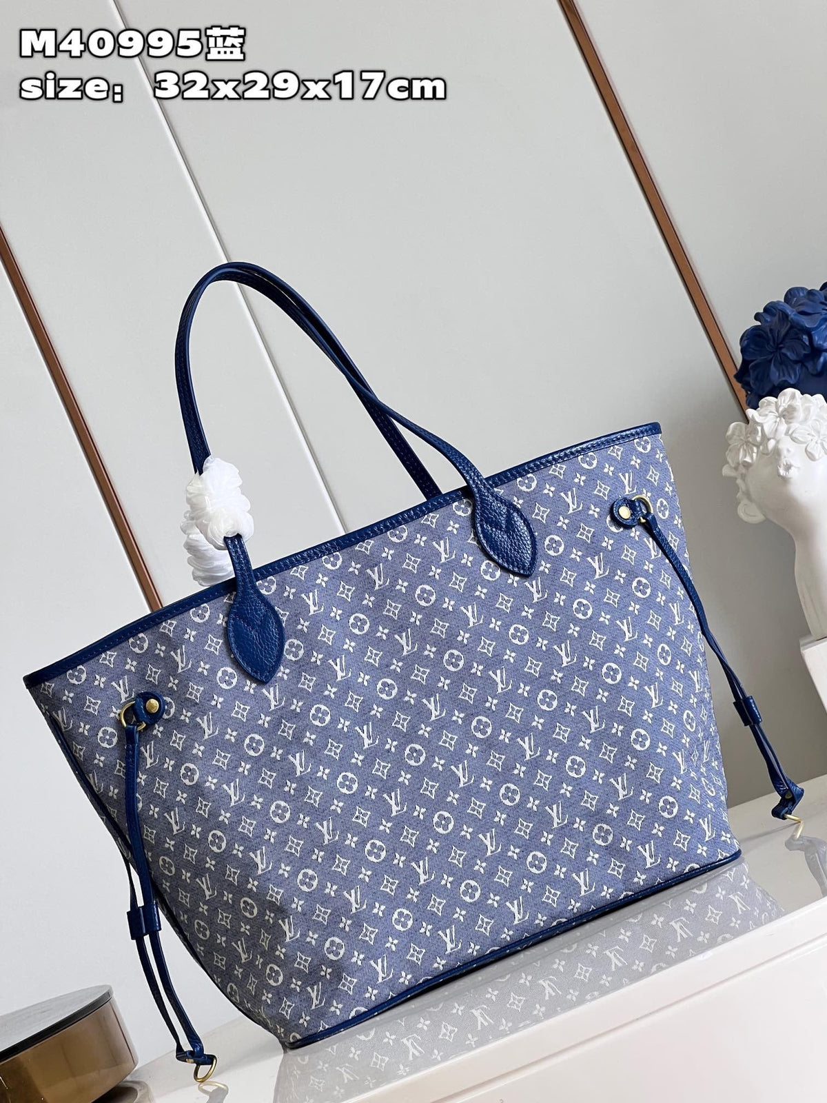 LB825 Neverfull MM / HIGHEST QUALITY VERSION / 12.2 x 11 x 5.5 inches