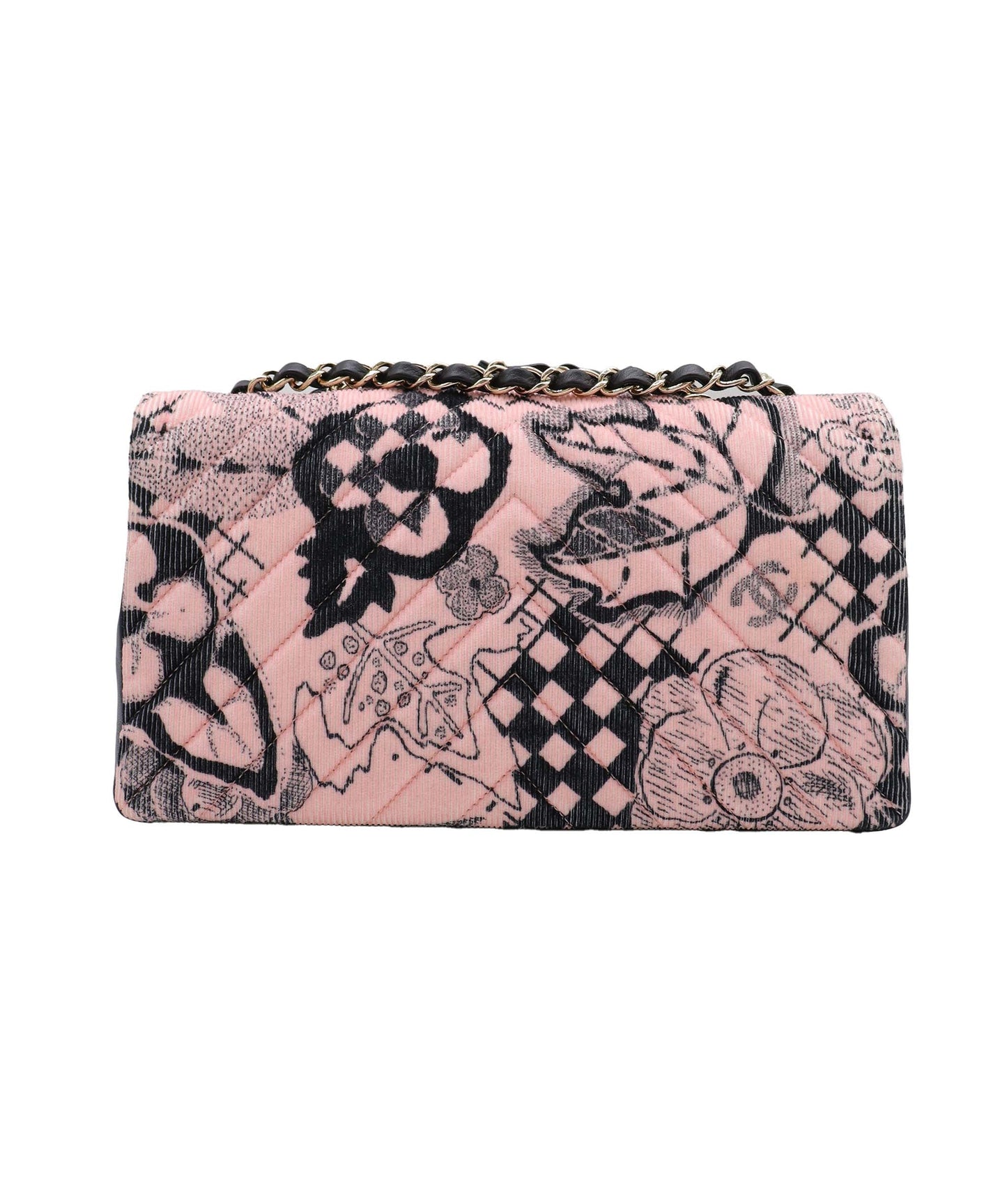 Chanel Camellia Scarf Pink Canvas C24123262 ASC5884