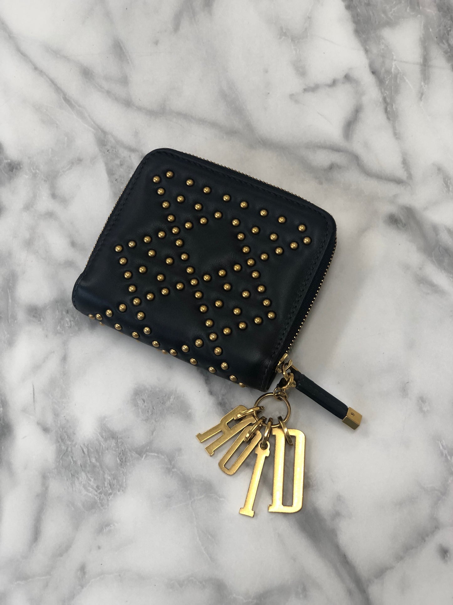 Christian Dior Cannage Leather Dior 33-MA0197 Compact wallet Nyvy 7m4p8z