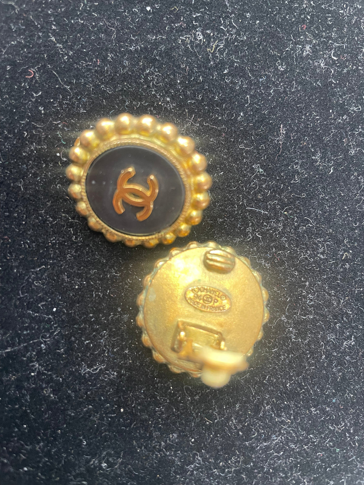 Clip-on Button Earrings