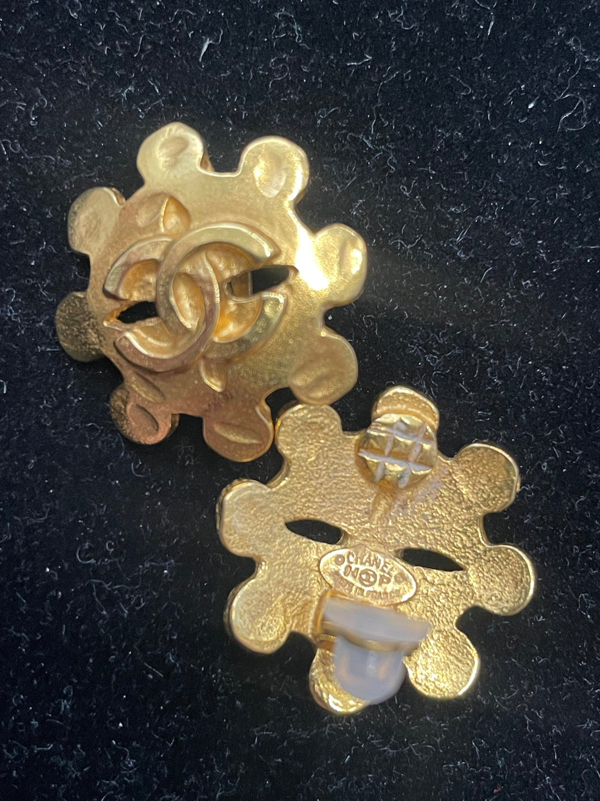 Gold Four Leaf Clover Clip-on Earrings