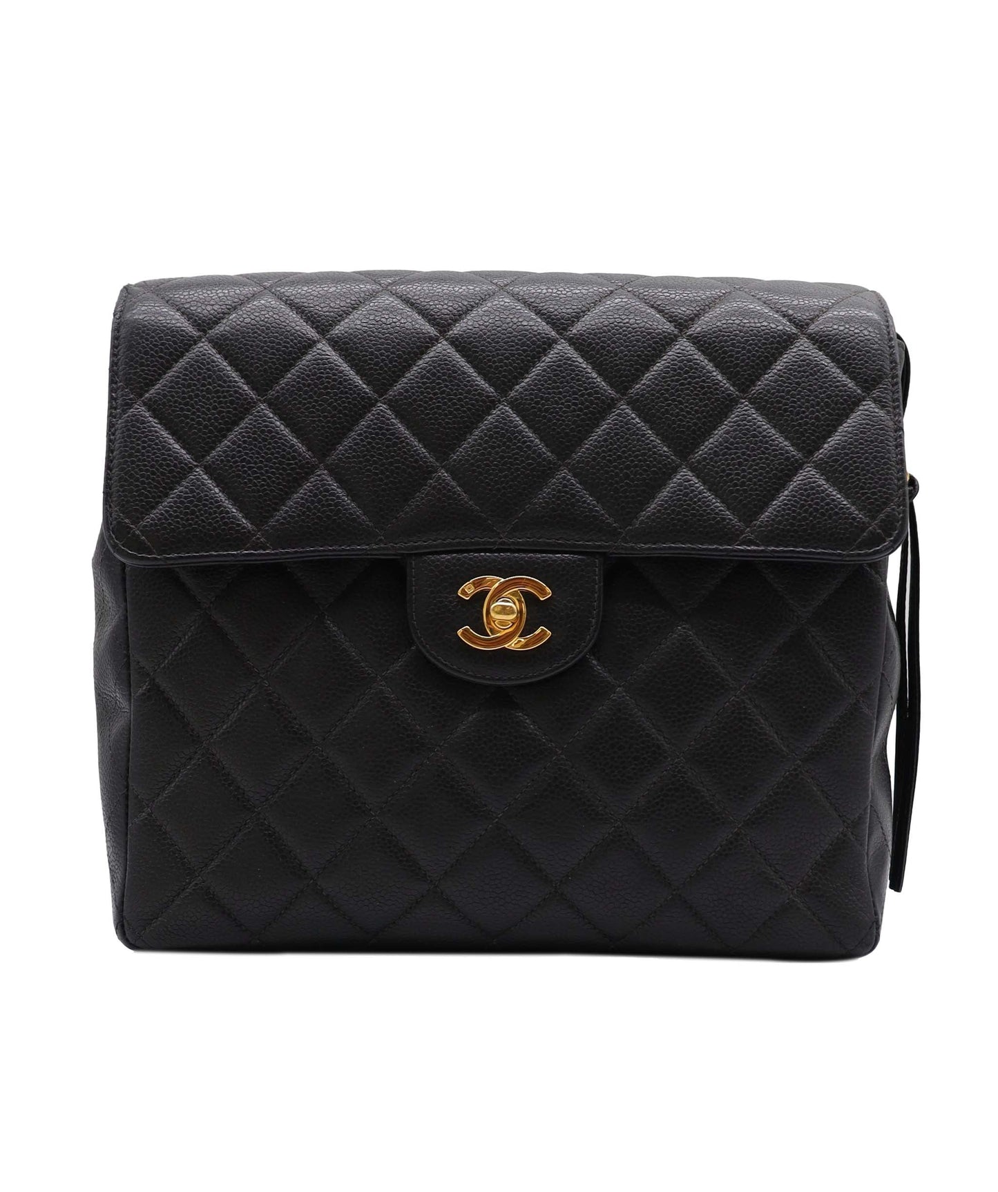 Chanel Flap Backpack Black Caviar C24030163 ASC5861