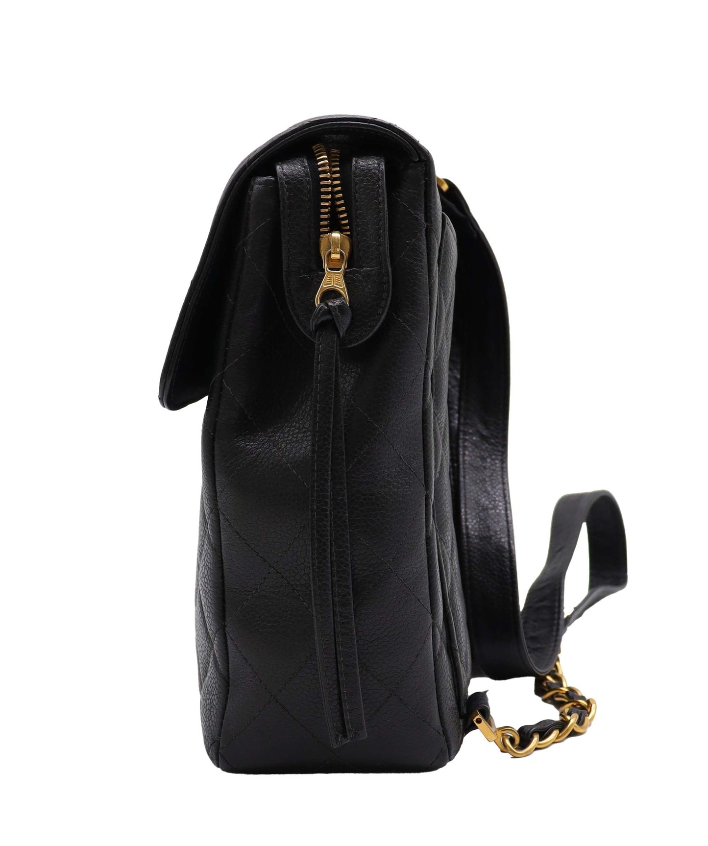 Chanel Flap Backpack Black Caviar C24030163 ASC5861