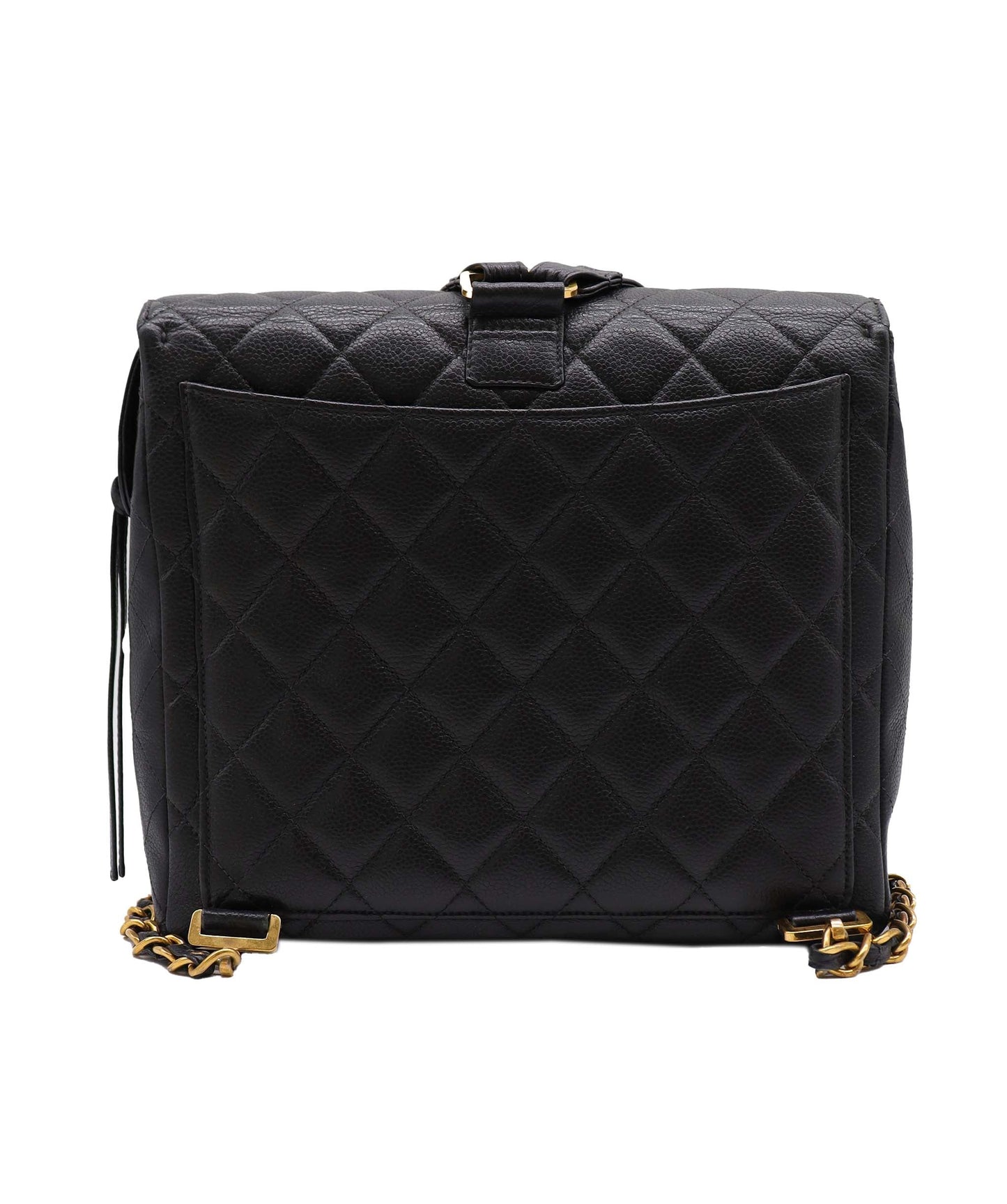 Chanel Flap Backpack Black Caviar C24030163 ASC5861