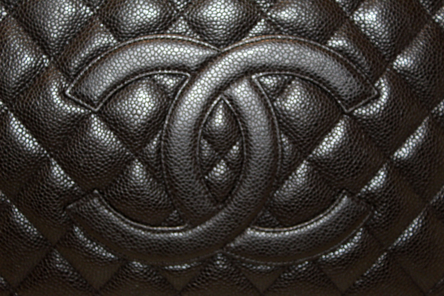 Chanel Black Quilted Caviar Leather Grand Shopper Tote Shoulder Bag