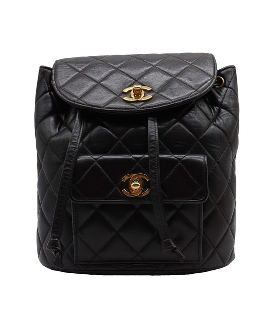 Chanel Duma Backpack Black Lambskin C24070916 ASC5906