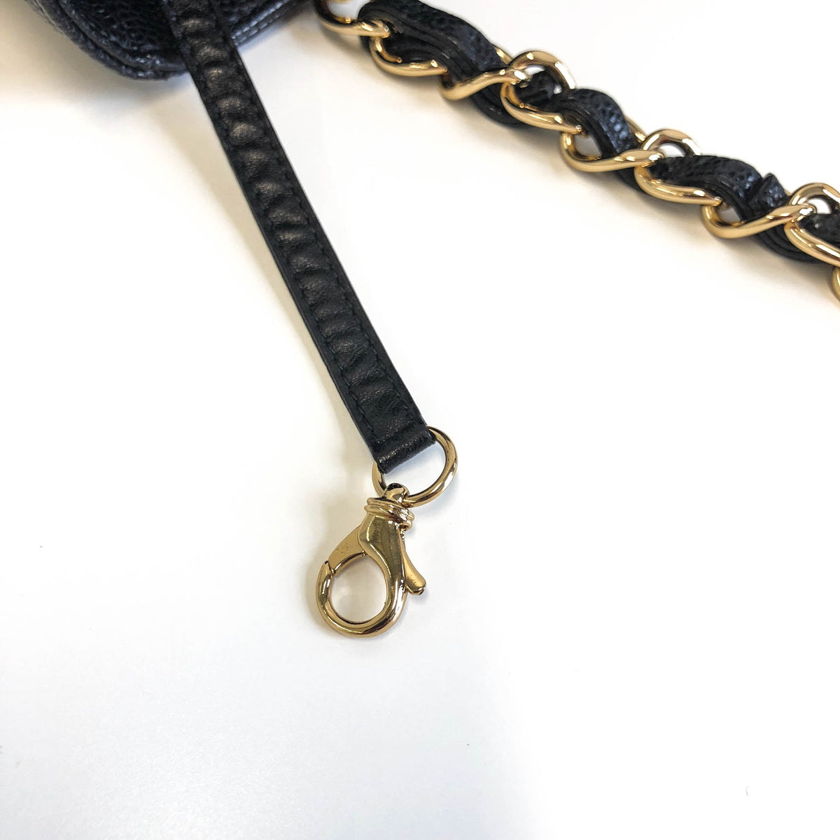 PST in black caviar leather ghw