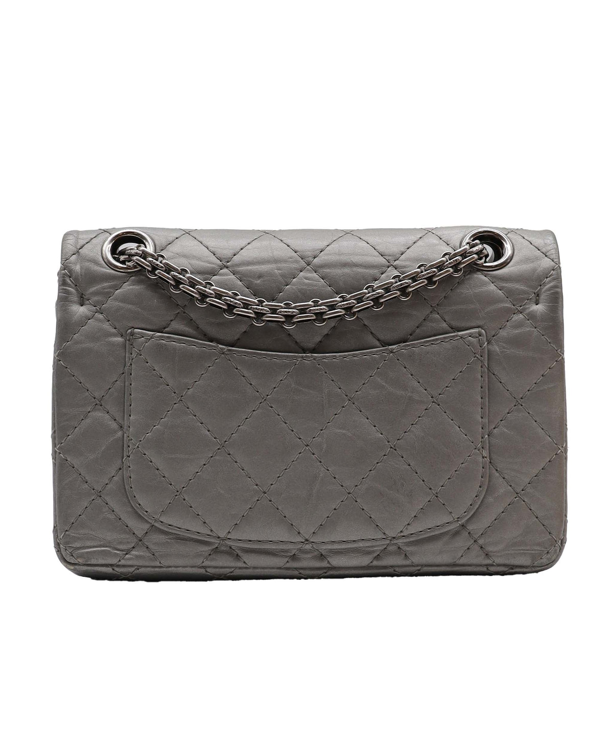 Chanel Mini Reissue F Silver Aged Lambskin C25010187 ASC5850