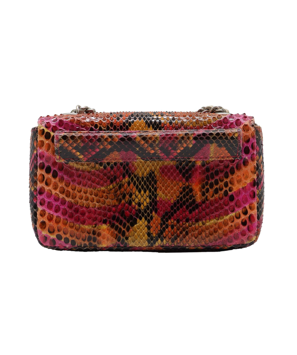 Chanel Mini Flap Orange Pink Python C24060019 ASC5918