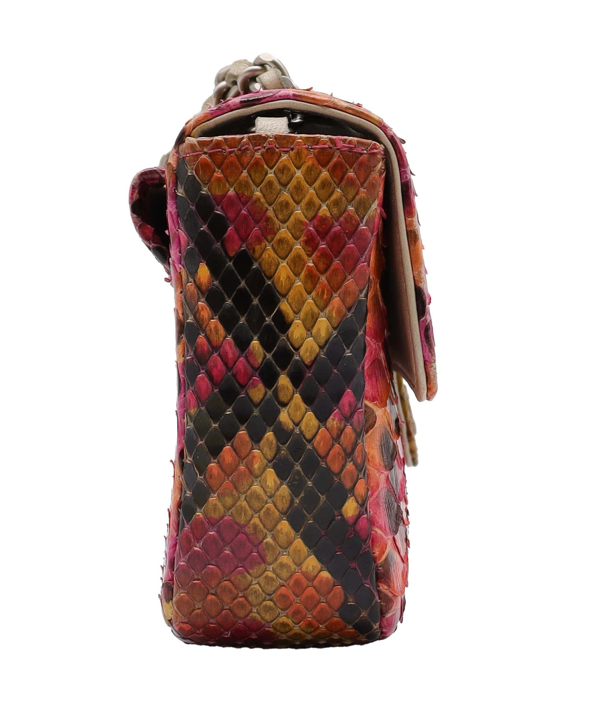 Chanel Mini Flap Orange Pink Python C24060019 ASC5918