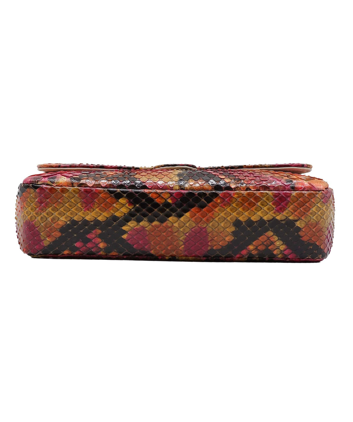 Chanel Mini Flap Orange Pink Python C24060019 ASC5918