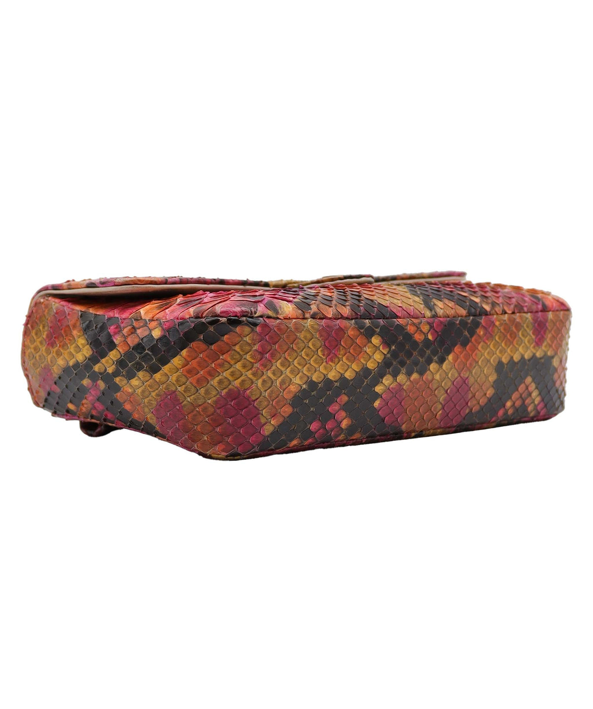 Chanel Mini Flap Orange Pink Python C24060019 ASC5918