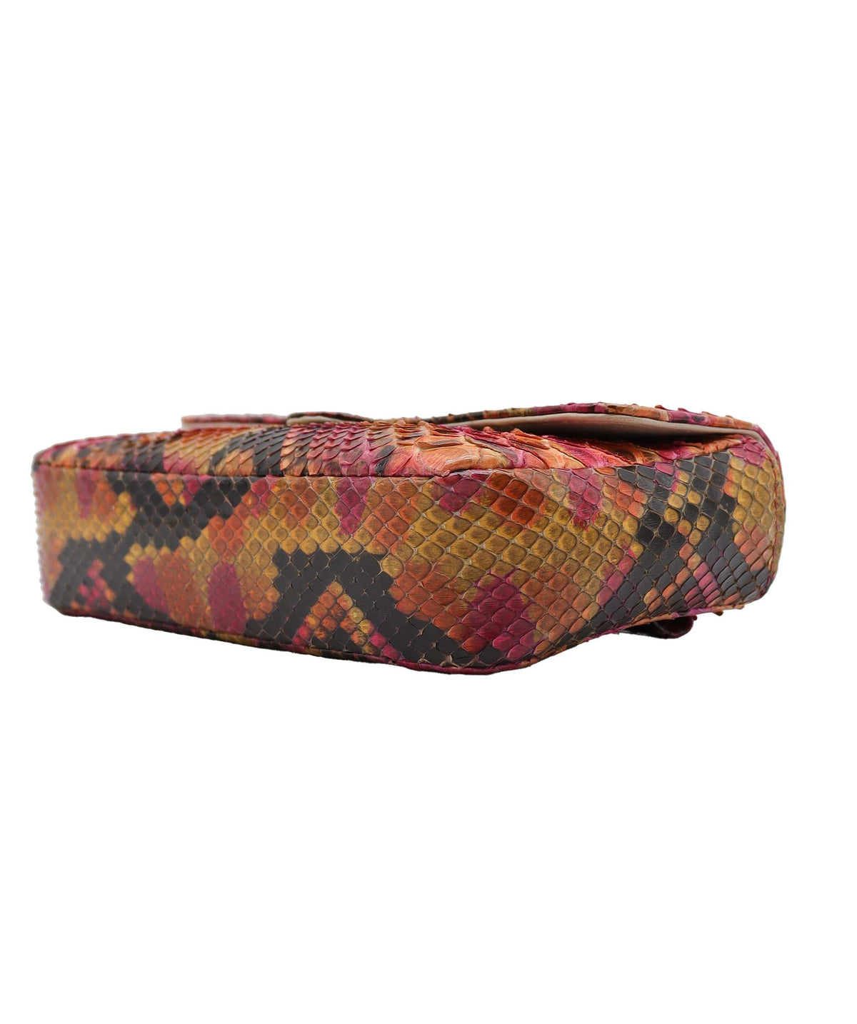 Chanel Mini Flap Orange Pink Python C24060019 ASC5918