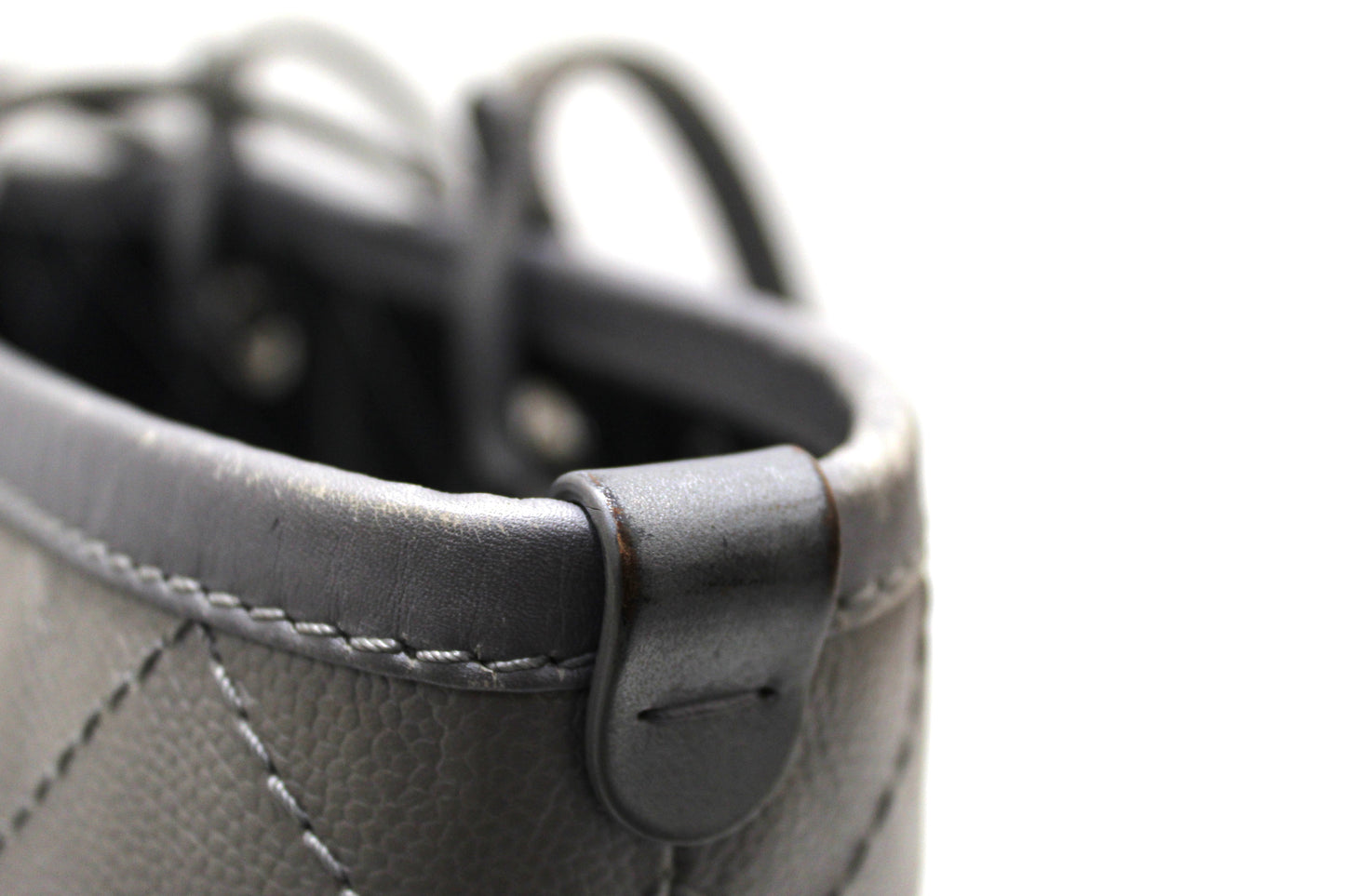 Chanel Silver Fever Caviar Quilted Shoulder Tote Bag